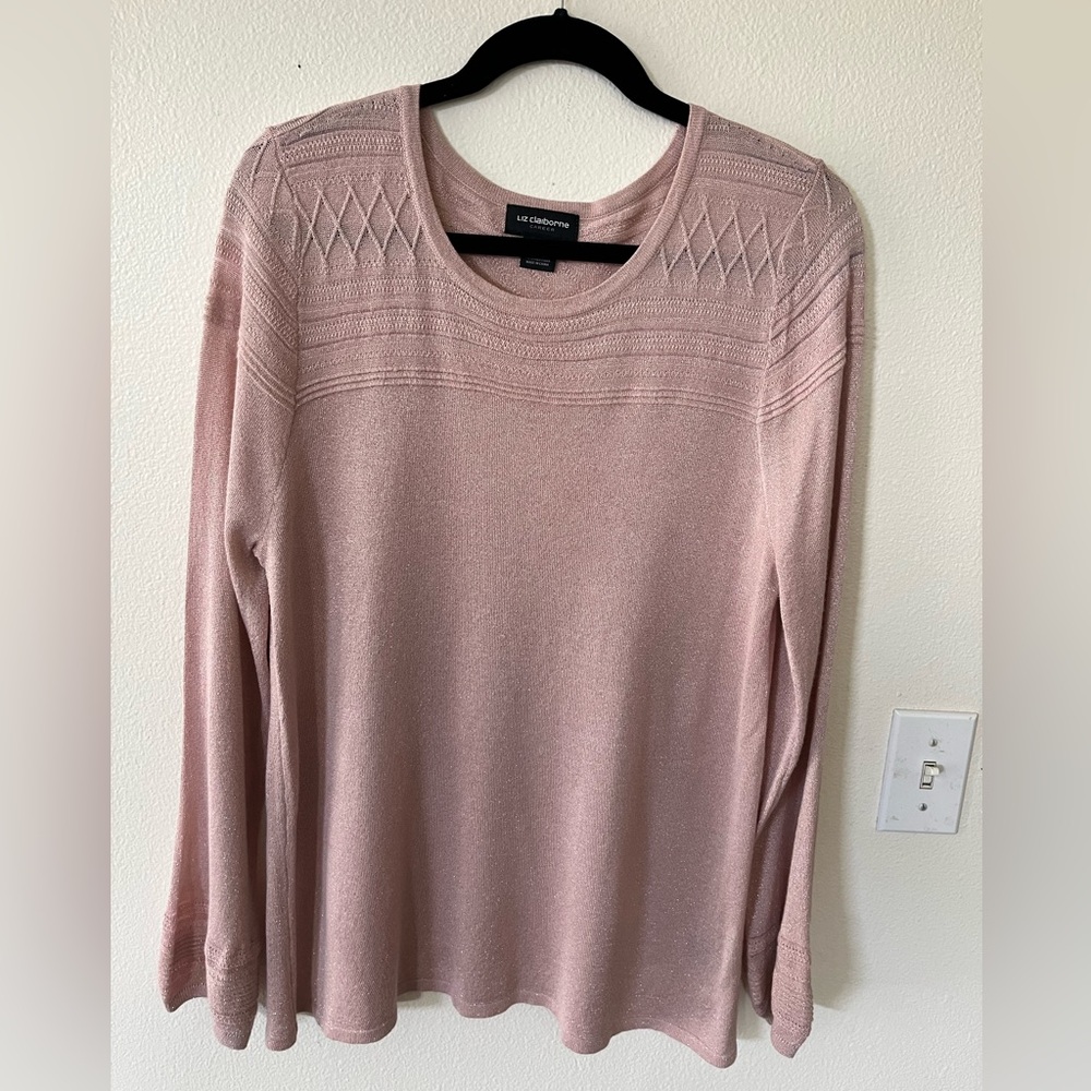 Beautiful dusty rose top by Liz Claiborne XL